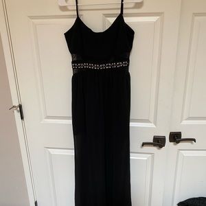 Maxi dress with slits on the length of dress